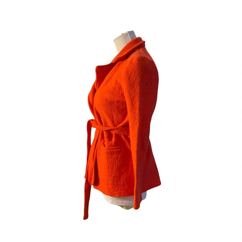 20-Anthropologie Sparrow Orange Jacket size small - Picture 2 of 7
